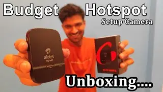 Budget Wifi Hotspot provider Unboxing, Online camera with Airtel my WIFI device with 300 Hr. Backup