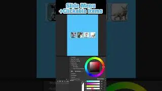 Unity Slide menu with Clickable Items 