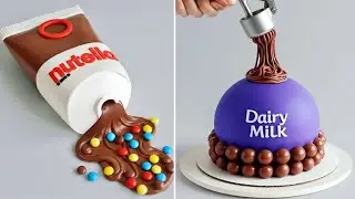 Awesome Nutella & Dairy Milk Cake Decorating You'll Love | My Favorite Chocolate Cake Tutorials