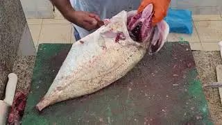 Diamond Trevally Fish Fillet/Fish Cutting Skills/How to Cutting Trevally Fish/Ocean Fish Cutting Way