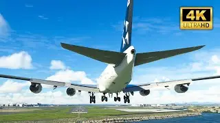 LANDING BOEING 747 Star Alliance in TOKYO Airport