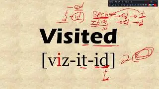 생활영어 필수단어 읽는법_visit & visited발음 정확한 영어발음 연습하기