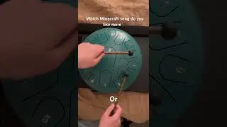 Minecraft songs on steel tongue drum #minecraft #music #ariamath #shorts #minecraftsong
