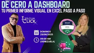 🎯LIVE De Cero a Dashboard en Excel | Tu Primer Informe Visual Paso a Paso