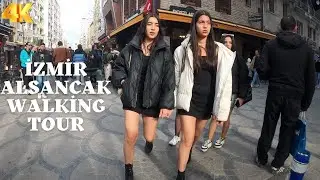 Discovering the Best of Alsancak: Walking Tour of Izmir City Center 1March2023 4K UHD