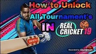 How to unlock all tournaments in Real Cricket 19🤗🤗🤗🤗