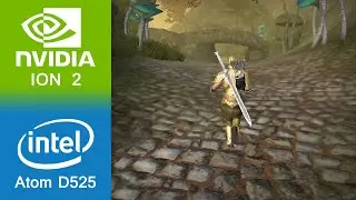 The Elder Scrolls Oblivion Gameplay NVIDIA ION 2 + Intel Atom D525