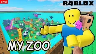 Building a Biggest Zoo 🦁 In ROBLOX !!! LIVE 🔴