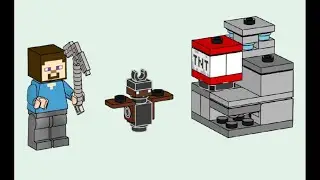 LEGO Instructions | Minecraft | 662411 | Hero with Bat and TNT | Magazine Gift