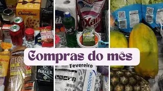 COMPRAS DO MÊS DE FEVEREIRO | Morando sozinha 🛒🛒🛒🏡🏡