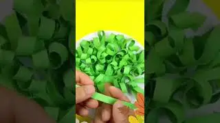 3D paper strips tree