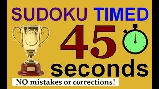 Sudoku under 1 Minute #sudoku