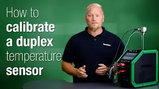 How to calibrate a duplex temperature sensor