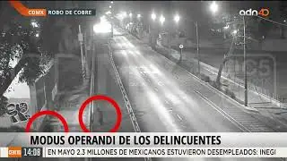 Conoce el modus operandi de los delincuentes roba cobre.