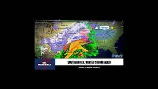 🚨Southern States Brace for Major Winter Storm! 1/9/2025 #shorts