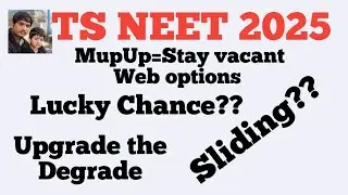 TS NEET 2025 Latest updates and last Chance last Round?