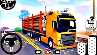 Log Transporter Truck Driving: Truck Games 2021// Android gameplay