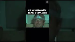 POV you wear rainbow clothes in Saudi Arabia #middleeast #viral #electrical #metal