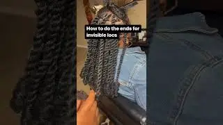 HOW TO DO THE ENDS FOR INVISIBLE LOCS - IG: @thepettigrewprint_