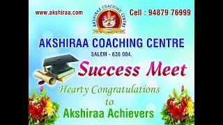 Akshiraa   Success Meet   PG TRB