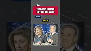 7 Largest Insider Buys Of The Week 😶💸 #investing #trading #stockmarket #money #market #insider