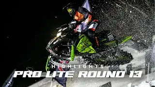 Amsoil Championship Snocross 2022 | Pro Lite Round 13 Highlights