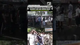Students hold protest against law and order issue in Kerala