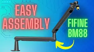 FIFINE BM88 Low Profile Mic Boom Arm - Unboxing And Assembly