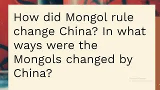 APWH Chapter 4 The Mongol Empire as a Eurasian Network