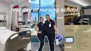 FIRST WEEK OF NURSING SCHOOL *csulb first semester student* | clinical, lecture, studying
