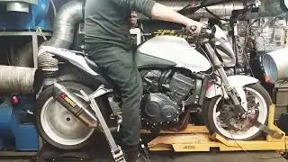 Honda CB 1000 R 2008 Acrapovic 3/4 - dyno ecu flash at Speed House Garage Dyno.