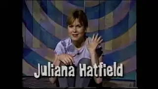 Juliana Hatfield guest hostessing & For The Birds video on MTV 120 Minutes (1994.05.22)
