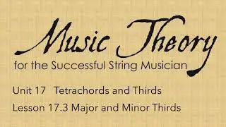 17.3 Major and Minor Thirds