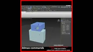 snap command 3dmax (end point - mid point - center face ) snap on 3dmax