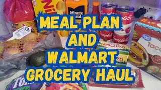 Weekly Meal Plan and Walmart Grocery Haul / Stock Up So You Don't Face An Empty Grocery Store #food