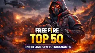 FREE FIRE Top 50 Unique & Stylish Nicknames 🔥 2026 /free fire name //best name for free fire