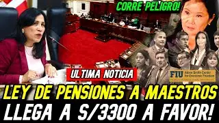 PENSION A MAESTROS JUBILADOS LLEGA A S/3300 FLOR PABLO ANUNCIA GRAN VERDAD DENTRO DEL CONGRESO
