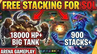 18000 HP ALISTAR! 900 STACK&Oacute;W AURELIONA! TO JEST NIEMOŻLIWE | Arena LoL Gameplay