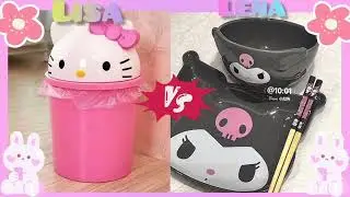 Lisa & lena💗 Kitty vs kuromi😙#viral video #lisalenalifestyle choose one which you like🥰🪄