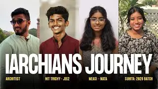I-ARCHIANS JOURNEY FROM ARCHITECT | NIT STUDENT | NATA TOPPER | 2026 IARCHIAN