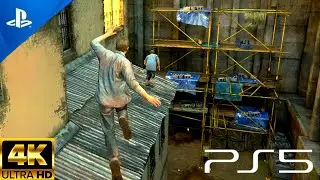 The Prison break scene Uncharted 4 | Ultra Realistic Graphics | [4K60FPS HDR] Gameplay