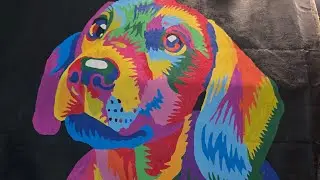 Colorful Crumbs full video. This is my first large paint by number. 