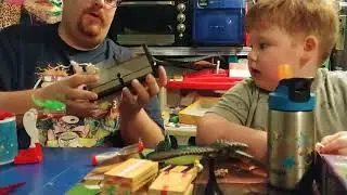 Maxwell and Daddy science toys