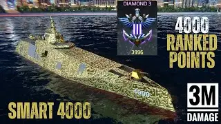 SMART 4000 going crazy on RANKED MODE🔥- Modern Warships 