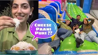 #Vadodara Vlog | 1st Time Trying Cheese Paani puri & Smoked Sandwich | India #bounceup #houseofair