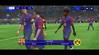 Barcelona 0 : 1 Dortmund UEFA 1st Leg gaming vedios 2025 @BarcaGamer @BVB
