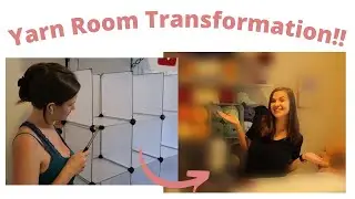 Transforming My Office Into A YARN ROOM!!! Building Yarn Shelves, Organizing My Desk, Yarn, and More