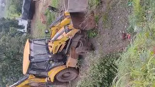 #video Mini Backhoe loding dump truck #jcbcartoon #cartoons #3dx #jcblovers #shorts #tractor #video 