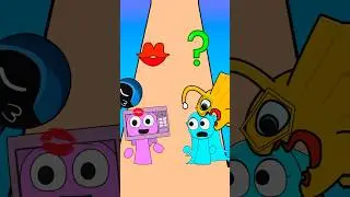 New Kiss Run Lily vs Aqua Funny Epic Challenge! (Incredibox Sprunki)#sprunki #animation #shorts