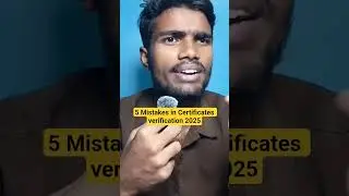 Ts eamcet 2025 Certificate verification mistakes 😑#tseamcetcounselling